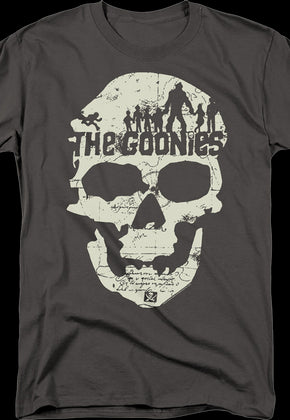 Charcoal Skull Silhouettes Goonies T-Shirt