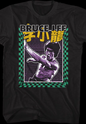 Checkerboard Strike Bruce Lee T-Shirt