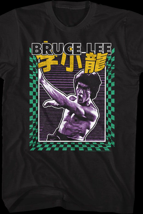 Checkerboard Strike Bruce Lee T-Shirtmain product image