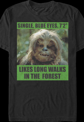 Chewbacca Personal Ad Star Wars T-Shirt