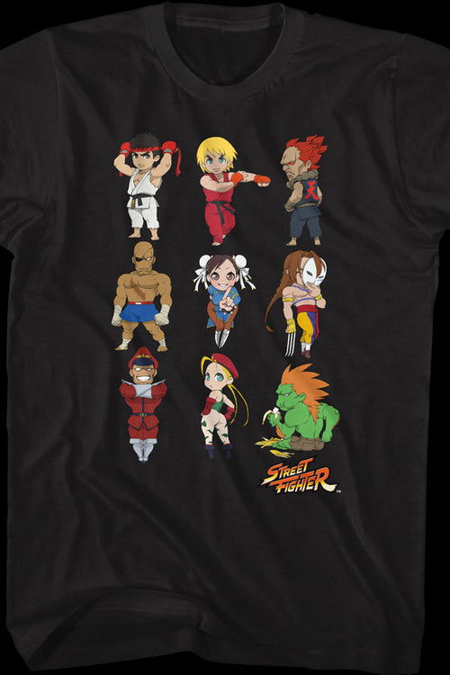 Chibi Poses Street Fighter T-Shirtmain product image