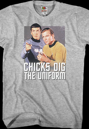 Chicks Dig The Uniform Star Trek T-Shirt