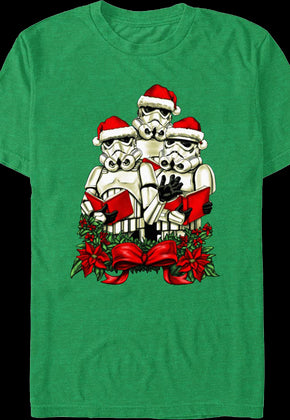 Christmas Caroling Stormertroopers Star Wars T-Shirt