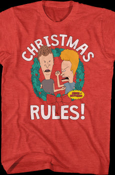 Christmas Rules Beavis And Butt-Head T-Shirt