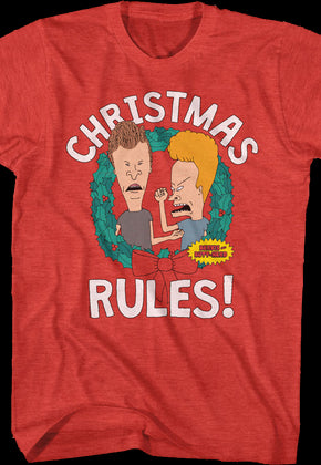 Christmas Rules Beavis And Butt-Head T-Shirt