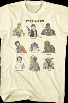 Classic Characters Star Wars T-Shirt