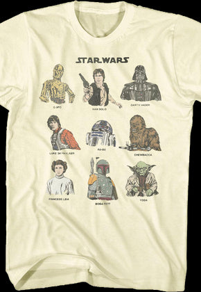 Classic Characters Star Wars T-Shirt