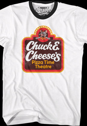 Classic Logo Chuck E. Cheese Ringer Shirt