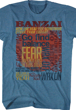 Classic Quotes Karate Kid T-Shirt