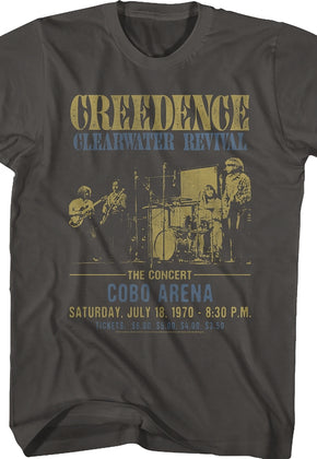 Cobo Arena Creedence Clearwater Revival T-Shirt