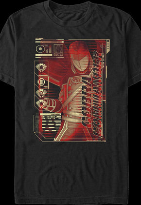 Cobra Commander Schematics GI Joe T-Shirt