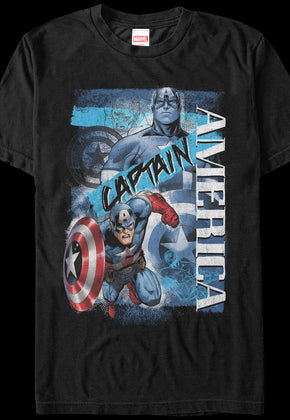 Collage Captain America T-Shirt