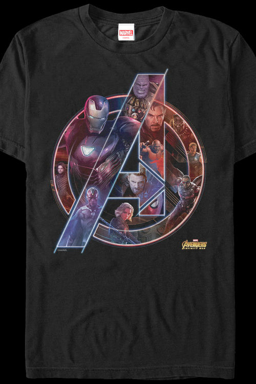 Collage Logo Avengers Infinity War T-Shirtmain product image