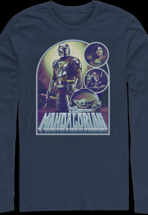 Collage Poster The Mandalorian Star Wars Long Sleeve Shirt