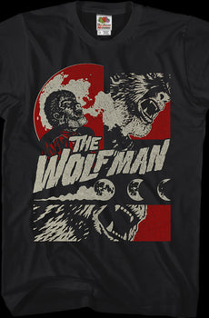 Collage Wolf Man T-Shirt