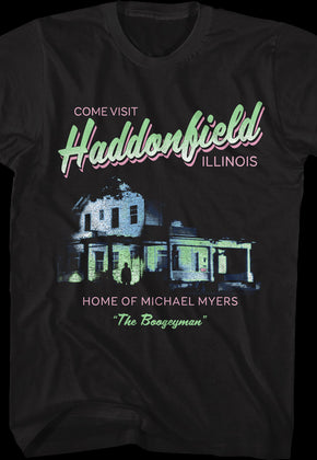 Come Visit Haddonfield Halloween T-Shirt