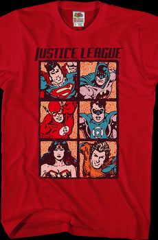 Comic Panels Justice League T-Shirt