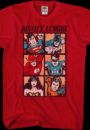 Comic Panels Justice League T-Shirt