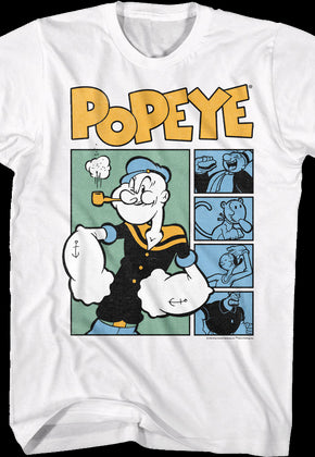 Comic Panels Popeye T-Shirt