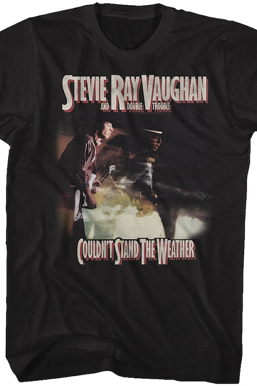 Couldn't Stand The Weather Stevie Ray Vaughan Black T-Shirtmain product image