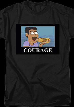 Courage Poster Rick And Morty T-Shirt