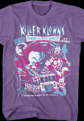 Crazy Collage Killer Klowns From Outer Space T-Shirt