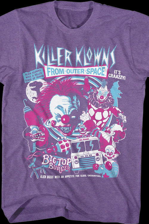 Crazy Collage Killer Klowns From Outer Space T-Shirtmain product image