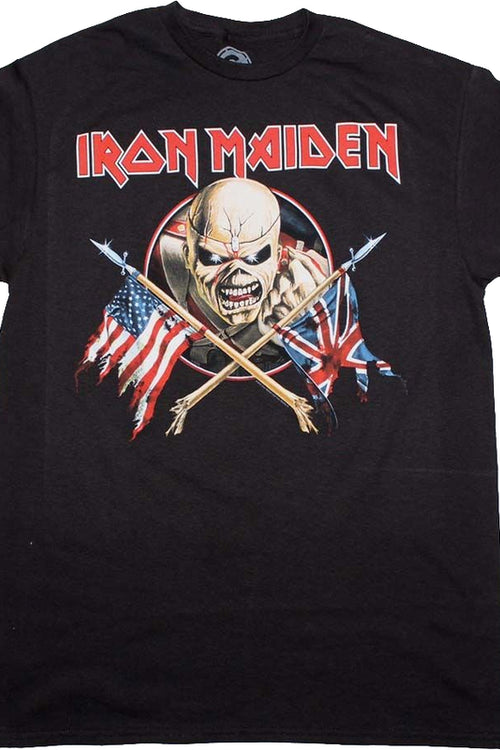 Crossed Flags Iron Maiden T-Shirtmain product image