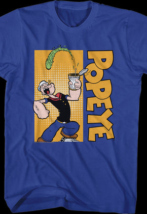 Crushing Spinach Can Popeye T-Shirt