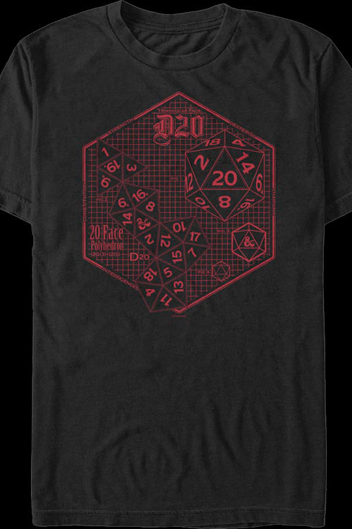 D20 Dungeons & Dragons T-Shirtmain product image