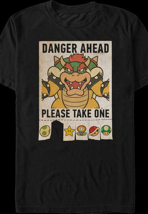 Danger Ahead Super Mario Bros. T-Shirt