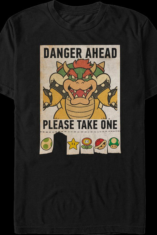 Danger Ahead Super Mario Bros. T-Shirtmain product image
