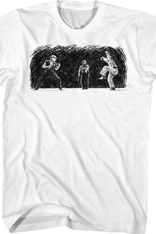 Daniel vs Johnny Sketch Karate Kid T-Shirtmain product image