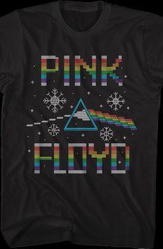 Dark Side of the Moon Faux Ugly Christmas Sweater Pink Floyd T-Shirt