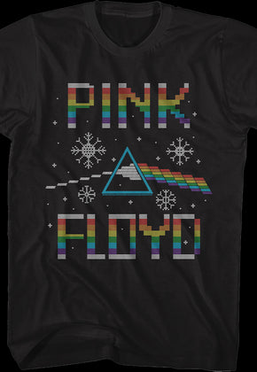 Dark Side of the Moon Faux Ugly Christmas Sweater Pink Floyd T-Shirt