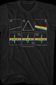 Dark Side of the Moon Heart Rate Pink Floyd T-Shirt