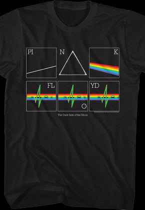 Dark Side of the Moon Heart Rate Pink Floyd T-Shirt