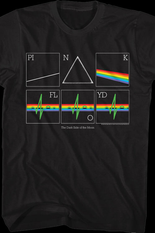 Dark Side of the Moon Heart Rate Pink Floyd T-Shirtmain product image