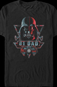 #1 Dad Darth Vader Star Wars T-Shirt