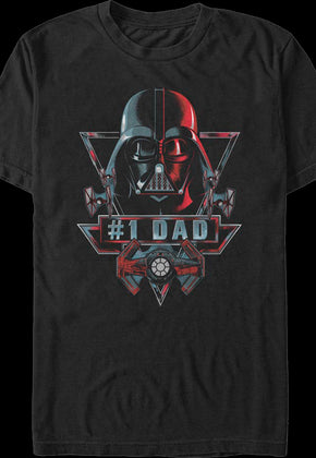 #1 Dad Darth Vader Star Wars T-Shirt
