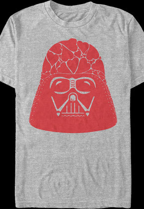 Darth Vader Heart Helmet Star Wars T-Shirt