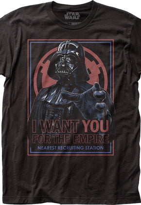 Darth Vader I Want You For The Empire Star Wars T-Shirt