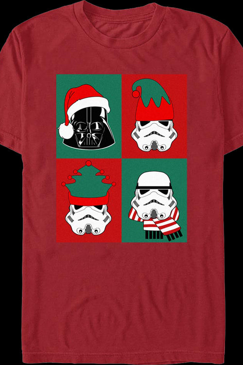 Darth Vader & Stormtroopers Christmas Collage Star Wars T-Shirtmain product image