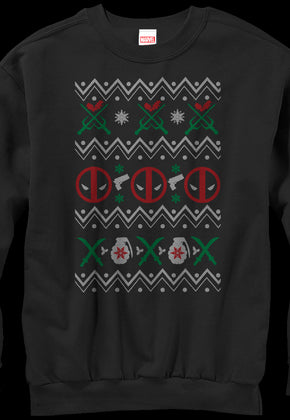 Deadpool Faux Ugly Christmas Sweater