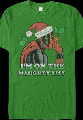 Deadpool I'm On The Naughty List Marvel Comics T-Shirt