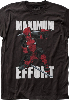 Deadpool Maximum Effort Marvel Comics T-Shirt