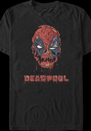 Deadpool Melting Mask Marvel Comics T-Shirt
