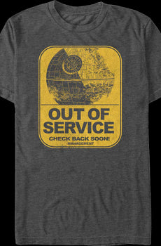 Death Star Out Of Service Star Wars T-Shirt