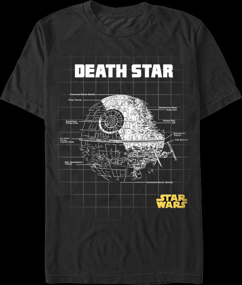 Death Star Schematics Star Wars T-Shirtmain product image