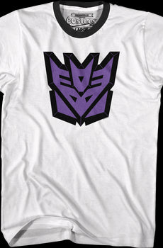 Decepticons Classic Logo Transformers Ringer Shirt